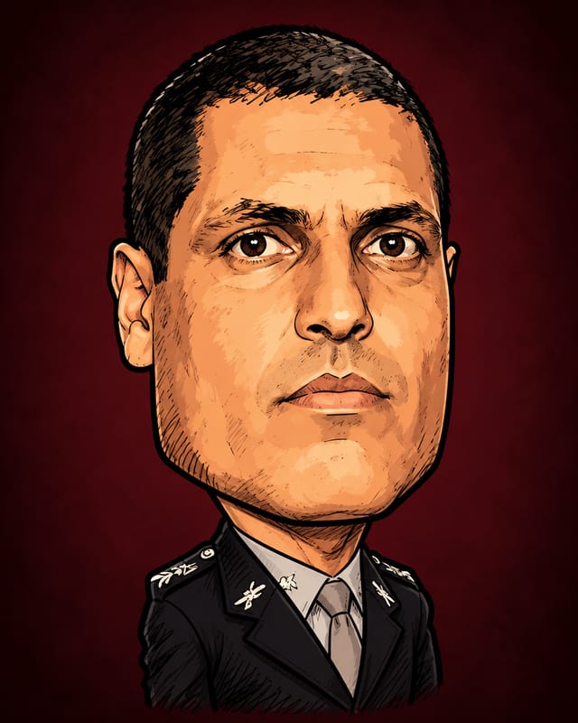 Caricatura de Reginaldo Vieira de Abreu gerada por IA (não é fotografia)
