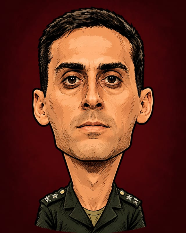 Caricatura de Rodrigo Bezerra de Azevedo gerada por IA (não é fotografia)